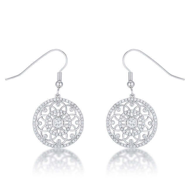 Myra 10ct Multicolor Cz Rhodium Stud Earrings 59$